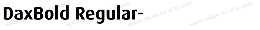 DaxBold Regular字体转换